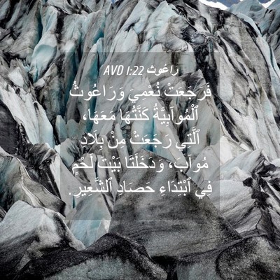 Picture 04 - رَاعُوث 1:22 AVD - فَرَجَعَتْ نُعْمِيَ - Bible Verse Picture