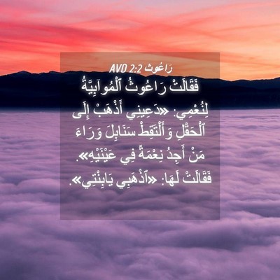 Picture 04 - رَاعُوث 2:2 AVD - فَقَالَتْ رَاعُوثُ - Bible Verse Picture