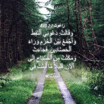 Picture 04 - رَاعُوث 2:7 AVD - وَقَالَتْ: دَعُونِي - Bible Verse Picture