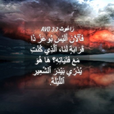 Picture 04 - رَاعُوث 3:2 AVD - فَٱلْآنَ أَلَيْسَ بُوعَزُ - Bible Verse Picture