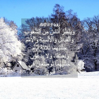Picture 04 - رُؤيا 11:9 AVD - وَيَنْظُرُ أُنَاسٌ مِنَ - Bible Verse Picture