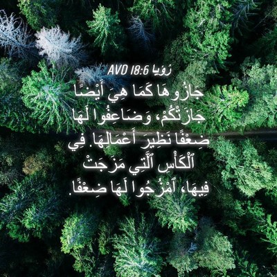 Picture 04 - رُؤيا 18:6 AVD - جَازُوهَا كَمَا هِيَ - Bible Verse Picture