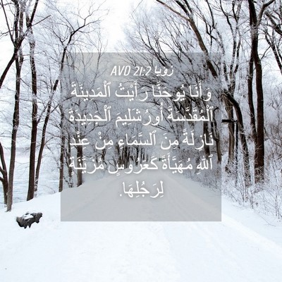 Picture 04 - رُؤيا 21:2 AVD - وَأَنَا يُوحَنَّا - Bible Verse Picture
