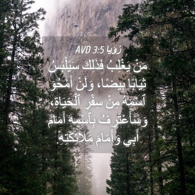 Picture 04 - رُؤيا 3:5 AVD - مَنْ يَغْلِبُ فَذَلِكَ - Bible Verse Picture