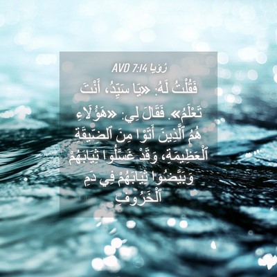 Picture 04 - رُؤيا 7:14 AVD - فَقُلْتُ لَهُ: «يَا - Bible Verse Picture