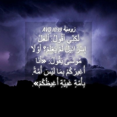 Picture 04 - رُومِيَةَ 10:19 AVD - لَكِنِّي أَقُولُ: - Bible Verse Picture