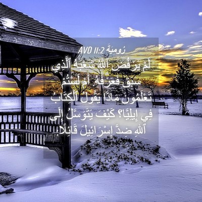Picture 04 - رُومِيَةَ 11:2 AVD - لَمْ يَرْفُضِ ٱللهُ - Bible Verse Picture