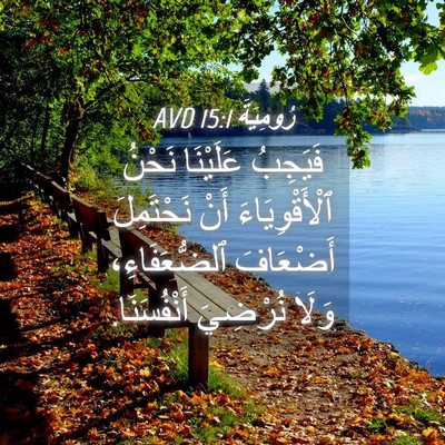Picture 04 - رُومِيَةَ 15:1 AVD - فَيَجِبُ عَلَيْنَا نَحْنُ - Bible Verse Picture
