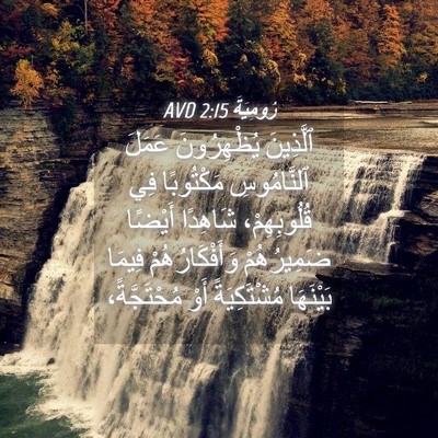 Picture 04 - رُومِيَةَ 2:15 AVD - ٱلَّذِينَ يُظْهِرُونَ - Bible Verse Picture