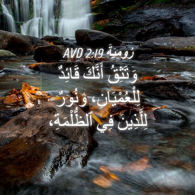 Picture 04 - رُومِيَةَ 2:19 AVD - وَتَثِقُ أَنَّكَ قَائِدٌ - Bible Verse Picture
