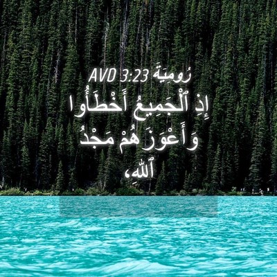 Picture 04 - رُومِيَةَ 3:23 AVD - إِذِ ٱلْجَمِيعُ - Bible Verse Picture
