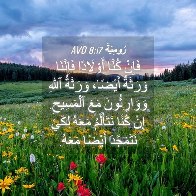 Picture 04 - رُومِيَةَ 8:17 AVD - فَإِنْ كُنَّا أَوْلَادًا - Bible Verse Picture