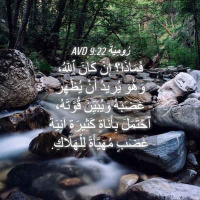 Picture 04 - رُومِيَةَ 9:22 AVD - فَمَاذَا؟ إِنْ كَانَ - Bible Verse Picture