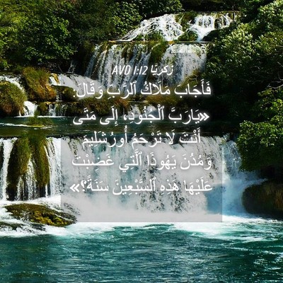 Picture 04 - زَكَريَّا 1:12 AVD - فَأَجَابَ مَلَاكُ - Bible Verse Picture