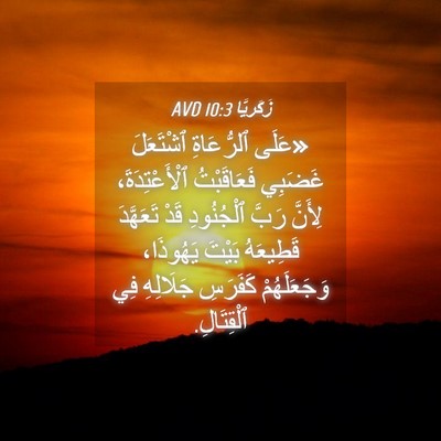 Picture 04 - زَكَريَّا 10:3 AVD - «عَلَى ٱلرُّعَاةِ - Bible Verse Picture