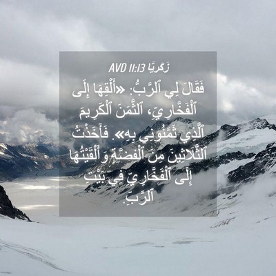 Picture 04 - زَكَريَّا 11:13 AVD - فَقَالَ لِي ٱلرَّبُّ: - Bible Verse Picture