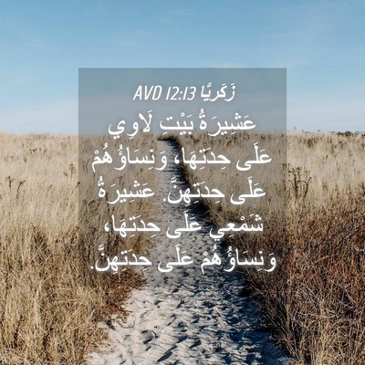 Picture 04 - زَكَريَّا 12:13 AVD - عَشِيرَةُ بَيْتِ لَاوِي - Bible Verse Picture