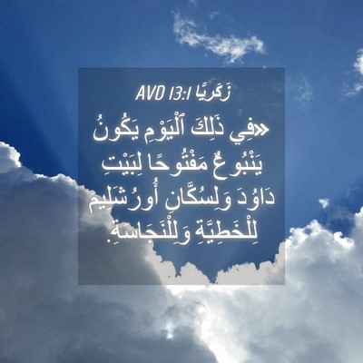 Picture 04 - زَكَريَّا 13:1 AVD - «فِي ذَلِكَ ٱلْيَوْمِ - Bible Verse Picture