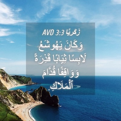 Picture 04 - زَكَريَّا 3:3 AVD - وَكَانَ يَهُوشَعُ - Bible Verse Picture