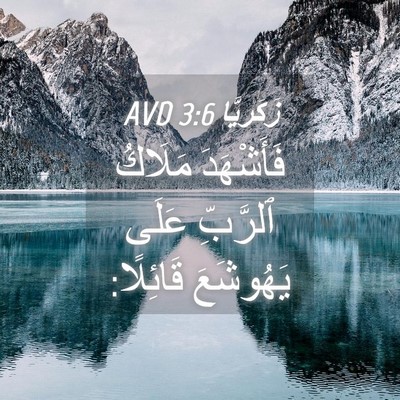 Picture 04 - زَكَريَّا 3:6 AVD - فَأَشْهَدَ مَلَاكُ - Bible Verse Picture