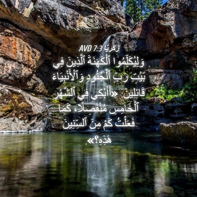 Picture 04 - زَكَريَّا 7:3 AVD - وَلِيُكَلِّمُوا - Bible Verse Picture