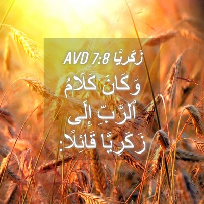 Picture 04 - زَكَريَّا 7:8 AVD - وَكَانَ كَلَامُ ٱلرَّبِّ - Bible Verse Picture