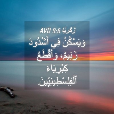 Picture 04 - زَكَريَّا 9:6 AVD - وَيَسْكُنُ فِي أَشْدُودَ - Bible Verse Picture
