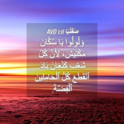 Picture 04 - صَفَنْيَا 1:11 AVD - وَلْوِلُوا يَا سُكَّانَ - Bible Verse Picture