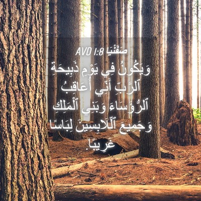 Picture 04 - صَفَنْيَا 1:8 AVD - وَيَكُونُ فِي يَوْمِ - Bible Verse Picture