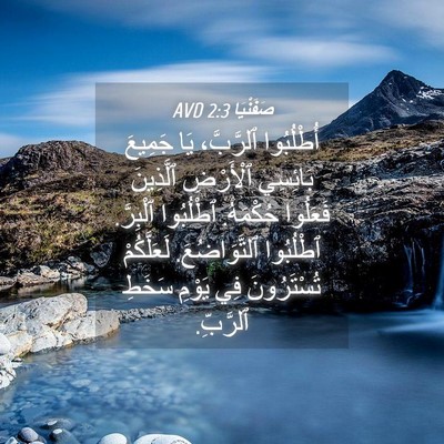 Picture 04 - صَفَنْيَا 2:3 AVD - أُطْلُبُوا ٱلرَّبَّ، يَا - Bible Verse Picture