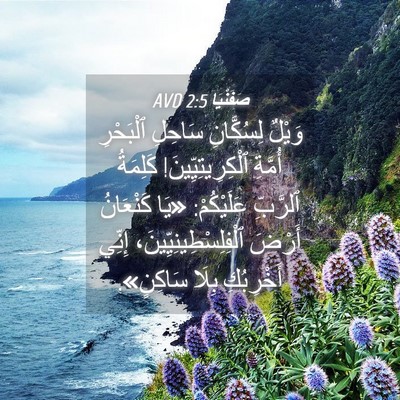 Picture 04 - صَفَنْيَا 2:5 AVD - وَيْلٌ لِسُكَّانِ سَاحِلِ - Bible Verse Picture