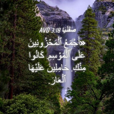 Picture 04 - صَفَنْيَا 3:18 AVD - «أَجْمَعُ ٱلْمَحْزُونِينَ - Bible Verse Picture