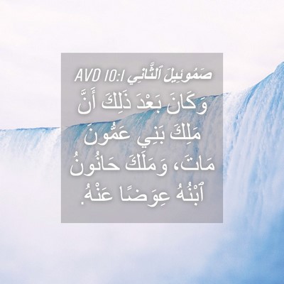 Picture 04 - صَمُوئِيلَ ٱلثَّانِي 10:1 AVD - وَكَانَ بَعْدَ ذَلِكَ - Bible Verse Picture