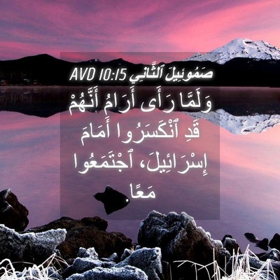 Picture 04 - صَمُوئِيلَ ٱلثَّانِي 10:15 AVD - وَلَمَّا رَأَى أَرَامُ - Bible Verse Picture