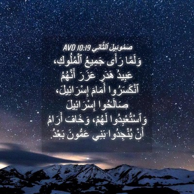 Picture 04 - صَمُوئِيلَ ٱلثَّانِي 10:19 AVD - وَلَمَّا رَأَى جَمِيعُ - Bible Verse Picture