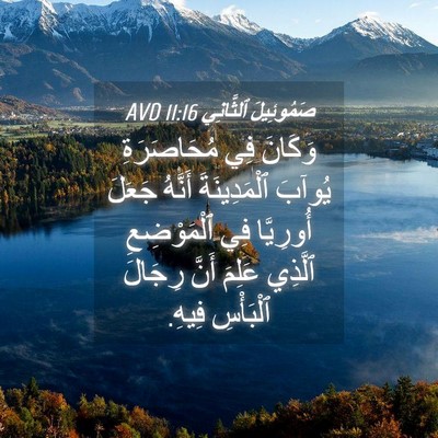 Picture 04 - صَمُوئِيلَ ٱلثَّانِي 11:16 AVD - وَكَانَ فِي مُحَاصَرَةِ - Bible Verse Picture