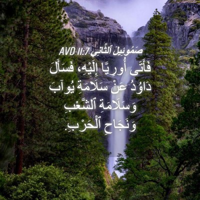 Picture 04 - صَمُوئِيلَ ٱلثَّانِي 11:7 AVD - فَأَتَى أُورِيَّا - Bible Verse Picture