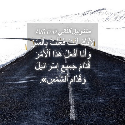 Picture 04 - صَمُوئِيلَ ٱلثَّانِي 12:12 AVD - لِأَنَّكَ أَنْتَ فَعَلْتَ - Bible Verse Picture