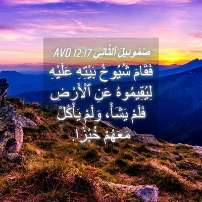 Picture 04 - صَمُوئِيلَ ٱلثَّانِي 12:17 AVD - فَقَامَ شُيُوخُ بَيْتِهِ - Bible Verse Picture