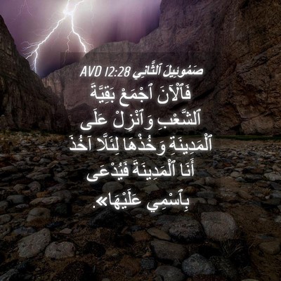 Picture 04 - صَمُوئِيلَ ٱلثَّانِي 12:28 AVD - فَٱلْآنَ ٱجْمَعْ - Bible Verse Picture