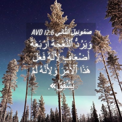 Picture 04 - صَمُوئِيلَ ٱلثَّانِي 12:6 AVD - وَيَرُدُّ ٱلنَّعْجَةَ - Bible Verse Picture