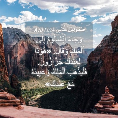 Picture 04 - صَمُوئِيلَ ٱلثَّانِي 13:24 AVD - وَجَاءَ أَبْشَالُومُ - Bible Verse Picture