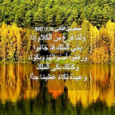 Picture 04 - صَمُوئِيلَ ٱلثَّانِي 13:36 AVD - وَلَمَّا فَرَغَ مِنَ - Bible Verse Picture