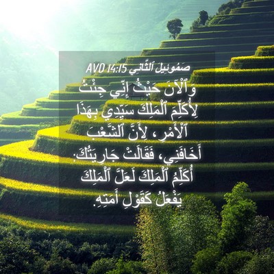 Picture 04 - صَمُوئِيلَ ٱلثَّانِي 14:15 AVD - وَٱلْآنَ حَيْثُ إِنِّي - Bible Verse Picture