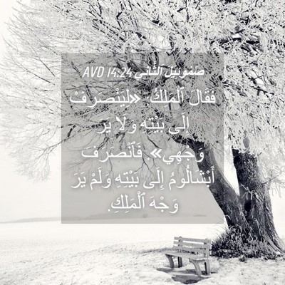 Picture 04 - صَمُوئِيلَ ٱلثَّانِي 14:24 AVD - فَقَالَ ٱلْمَلِكُ: - Bible Verse Picture
