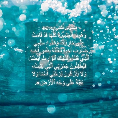 Picture 04 - صَمُوئِيلَ ٱلثَّانِي 14:7 AVD - وَهُوَذَا ٱلْعَشِيرَةُ - Bible Verse Picture