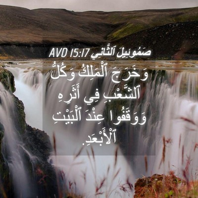 Picture 04 - صَمُوئِيلَ ٱلثَّانِي 15:17 AVD - وَخَرَجَ ٱلْمَلِكُ - Bible Verse Picture
