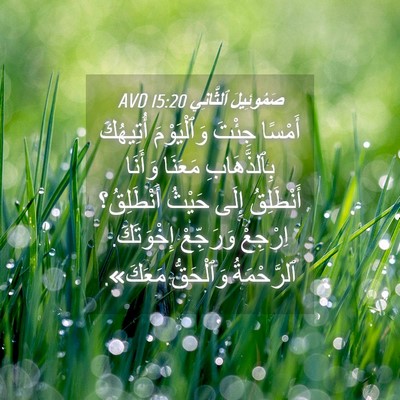 Picture 04 - صَمُوئِيلَ ٱلثَّانِي 15:20 AVD - أَمْسًا جِئْتَ - Bible Verse Picture