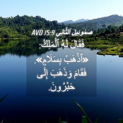 Picture 04 - صَمُوئِيلَ ٱلثَّانِي 15:9 AVD - فَقَالَ لَهُ ٱلْمَلِكُ: - Bible Verse Picture