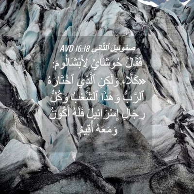 Picture 04 - صَمُوئِيلَ ٱلثَّانِي 16:18 AVD - فَقَالَ حُوشَايُ - Bible Verse Picture
